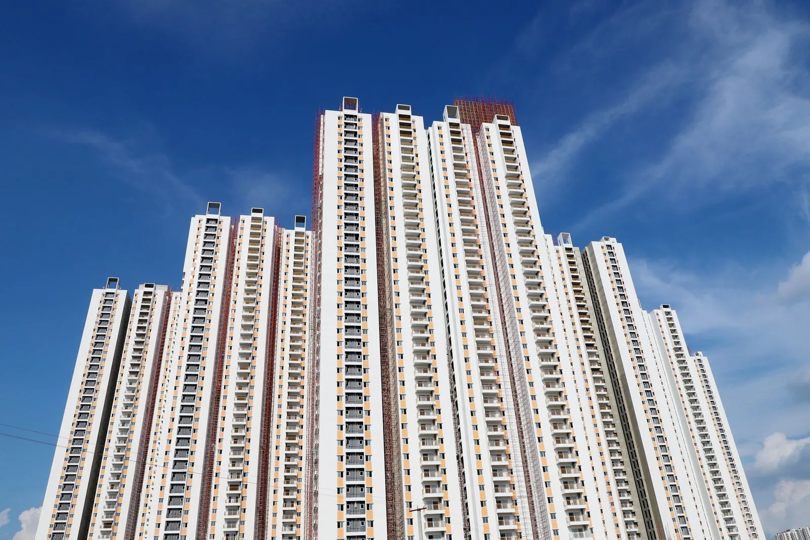 Contemporary urban apartment buildings